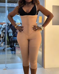 Women's Abdominal Compression Mid-Length Body Shaper Tan
