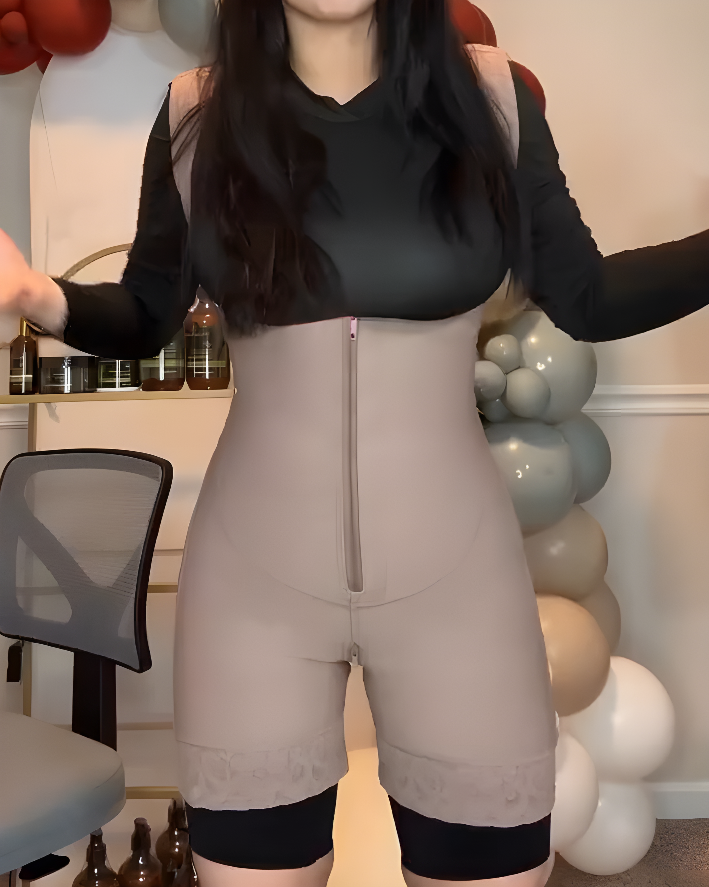 Tummy Sculpt Wide Straps Shapewear RosyBrown