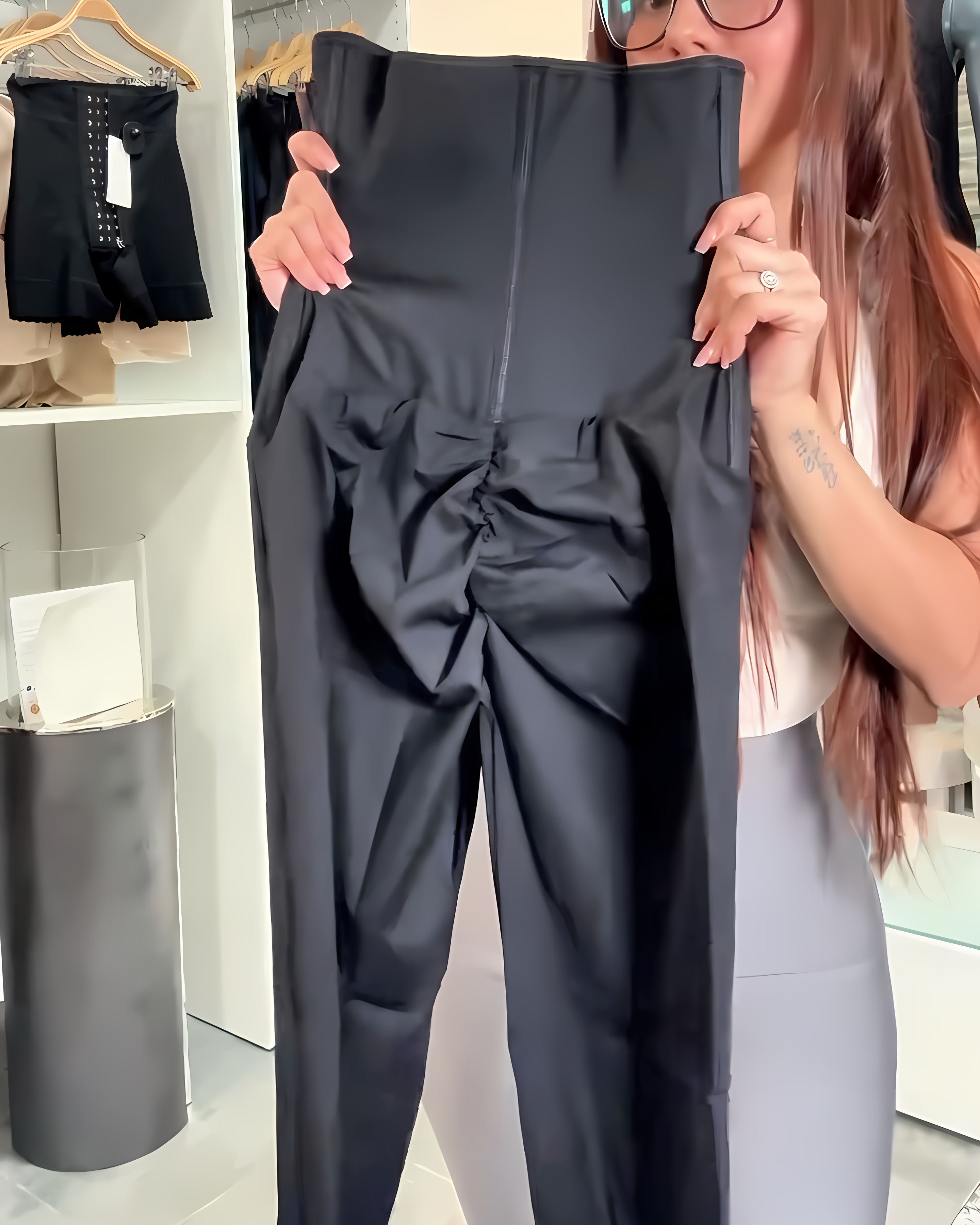Front Zip Tummy Sculpting Shaping Pants