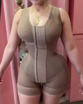 Steel Bone Strong Abdominal Compression Shapewear RosyBrown