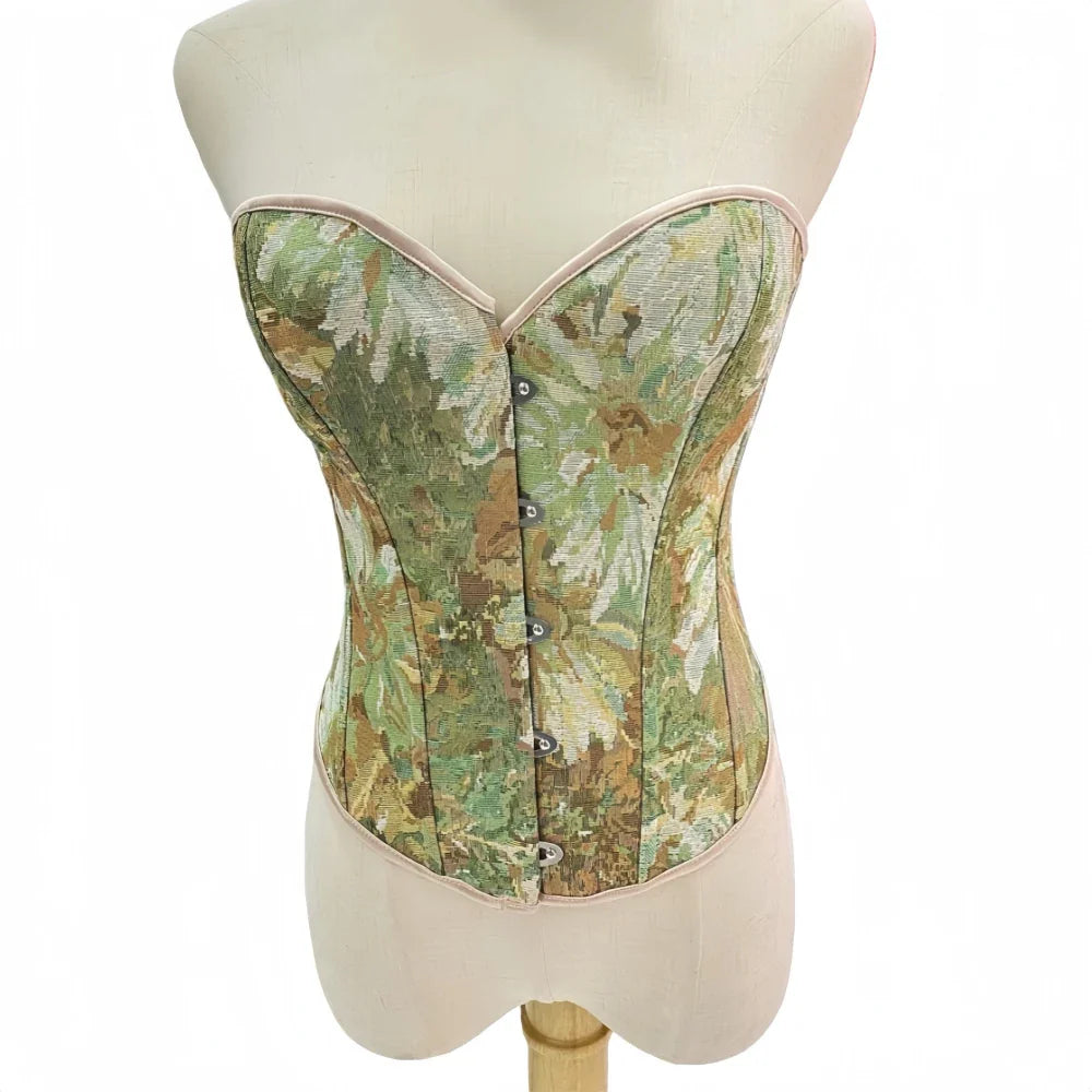 Lovely Corset Capris Set