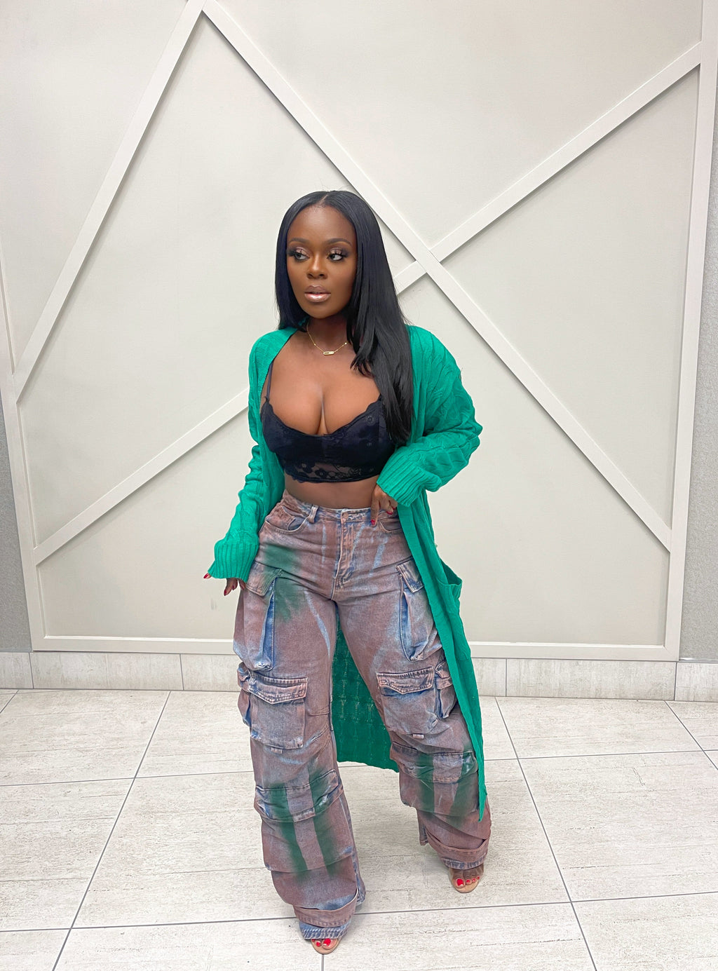 “TIKA” ACID CARGO PANTS (S-XL)