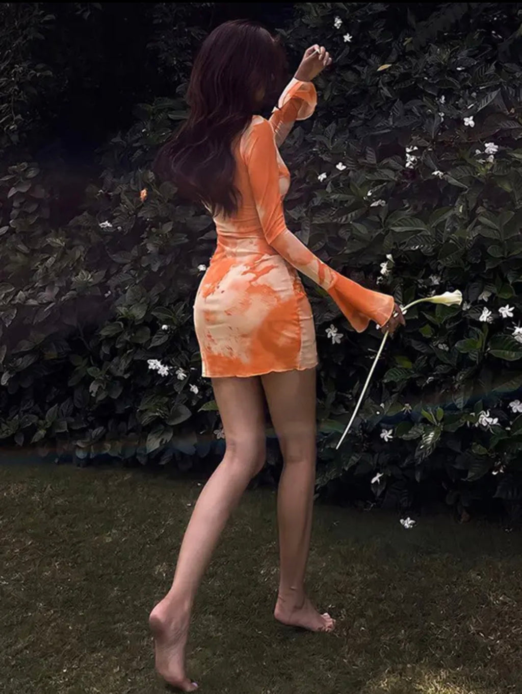 Tie dye mini dress