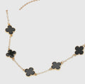 My Lucky Charm Baddie Necklace and Bracelet Set Black
