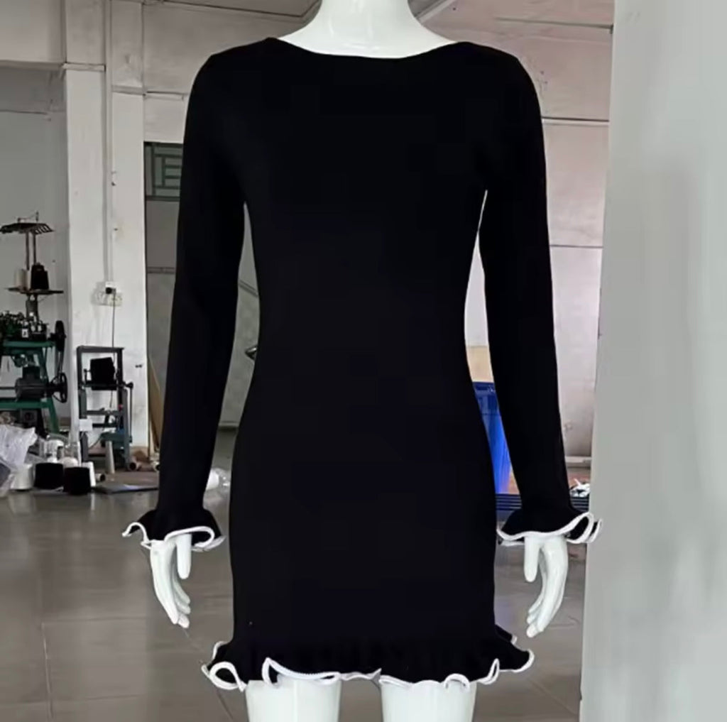 Mini ruffles dress