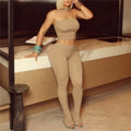Carrie Khaki Two Piece Set