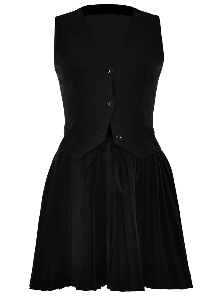 Tinashe Pleated Skirt Set