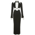 Aja Maxi Dress- Black black