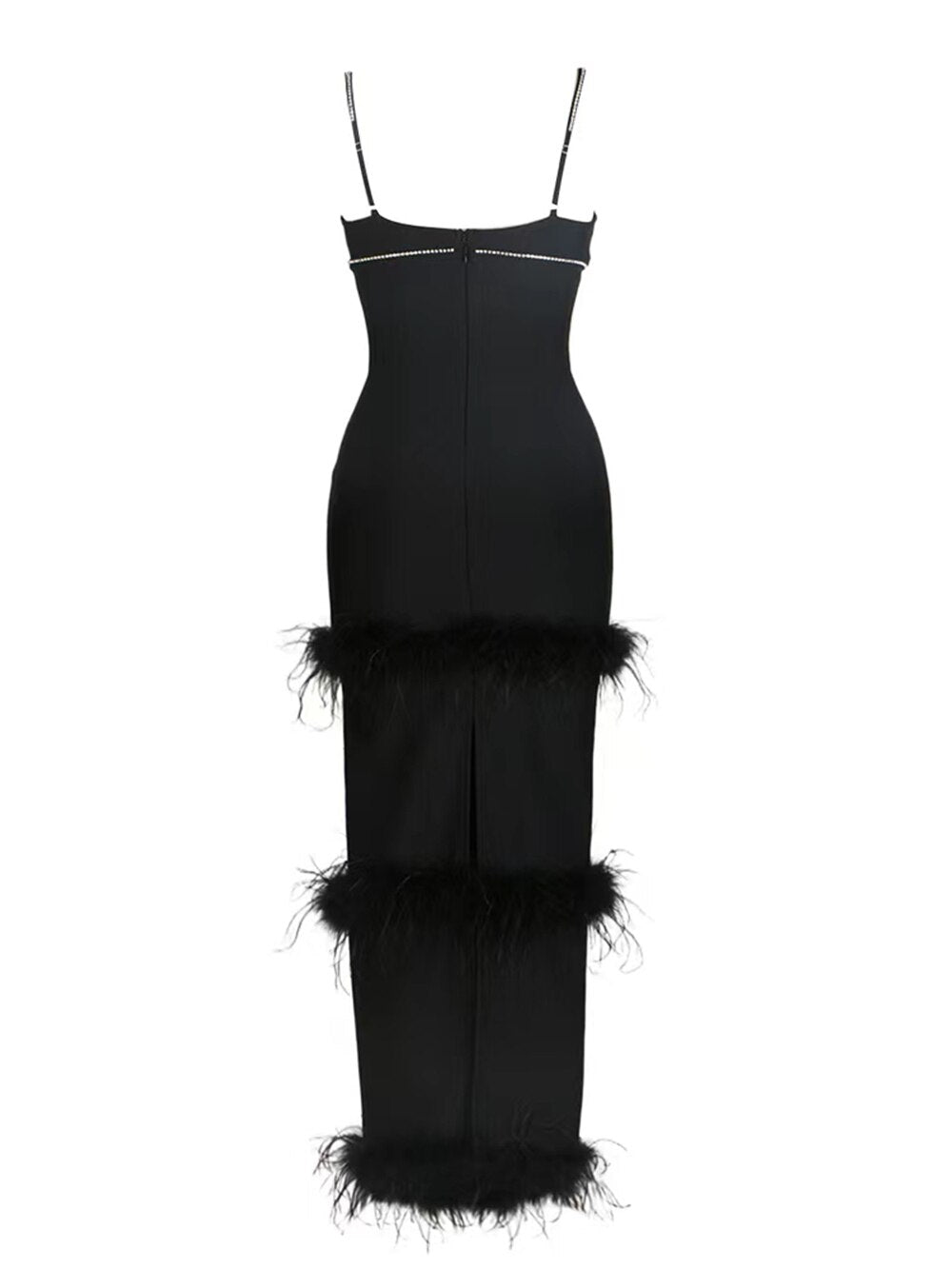Anna Feather Maxi Dress
