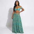 Tie Dye Cutout Maxi Set