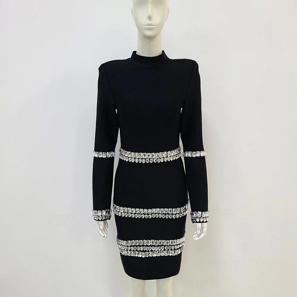 Ashanti Bandage Mini Dress Black