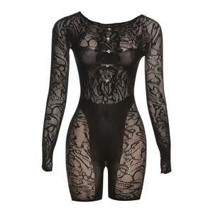 Amora Black Poster Girl Romper