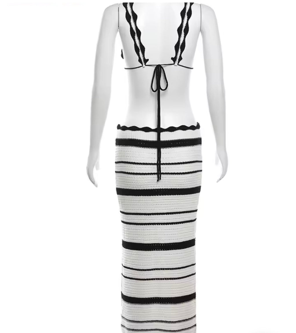 Knit two piece mono co ord set