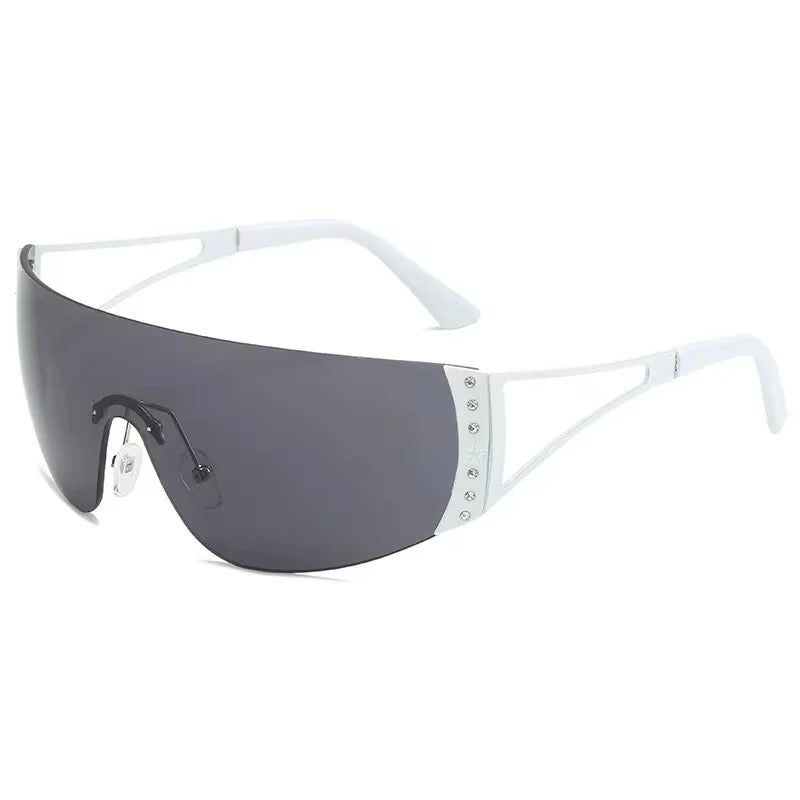 Diana Black Tinted White Framed Stunning Shades
