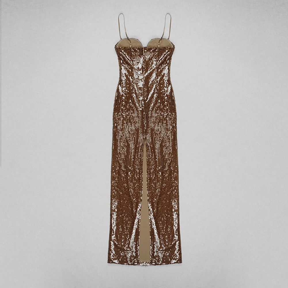 Bailey Elegant Sequin Maxi Dress