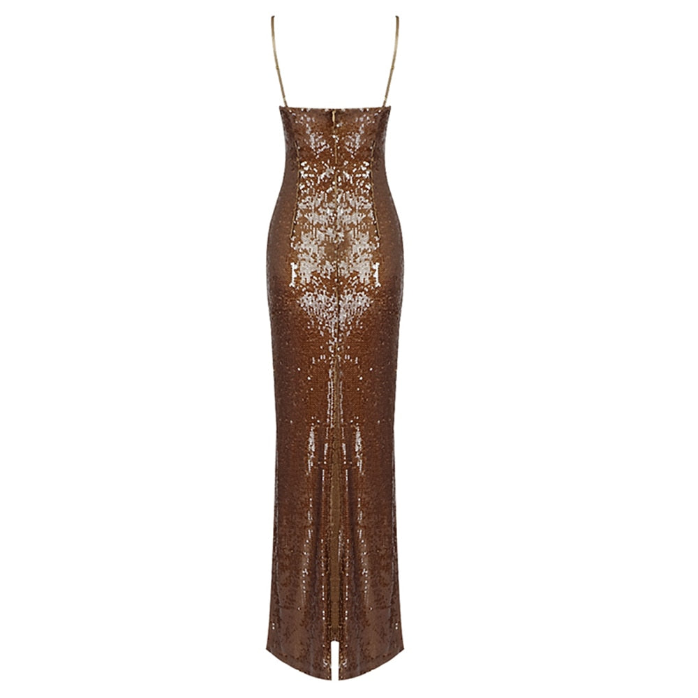 Bailey Elegant Sequin Maxi Dress
