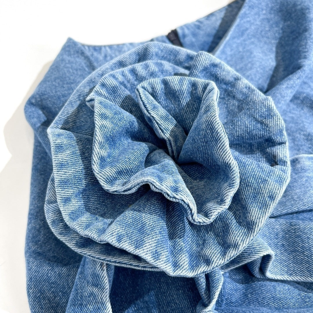 Bloom Asymmetric Denim Skirt
