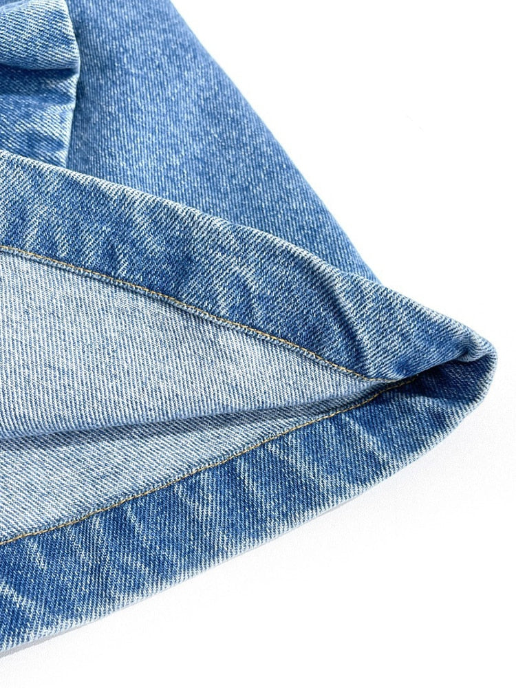 Bloom Asymmetric Denim Skirt