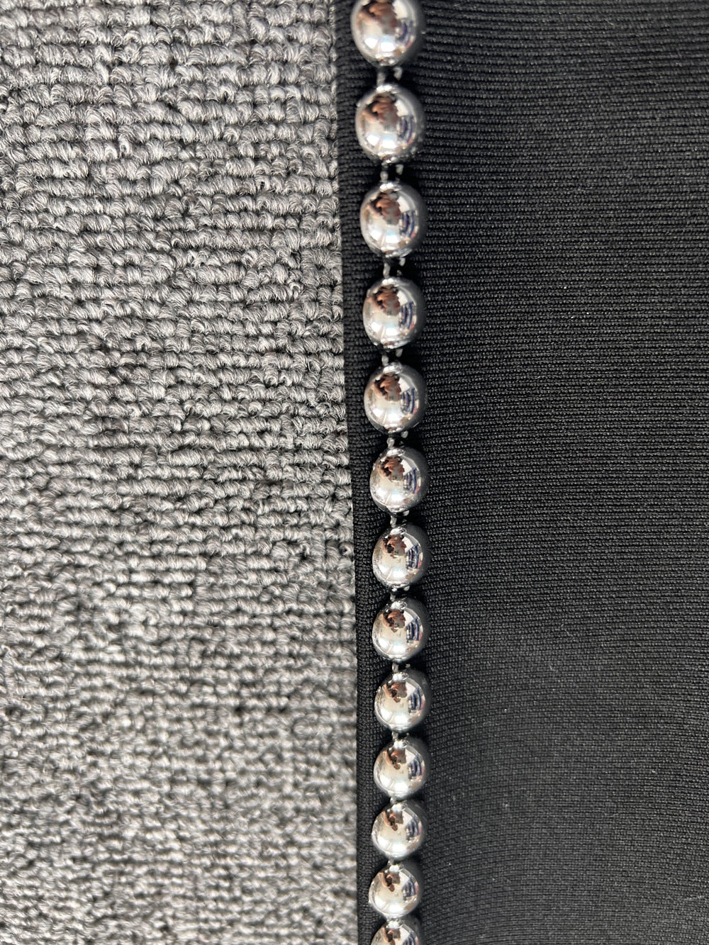Brenda Cutout Black Beaded Maxi Dress