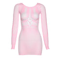Domi Pink Poster Girl Mini Dress