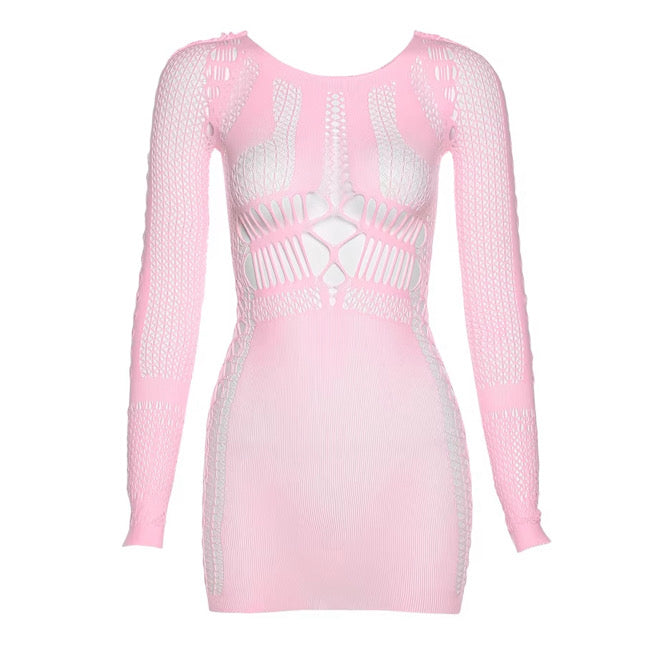 Domi Pink Poster Girl Mini Dress