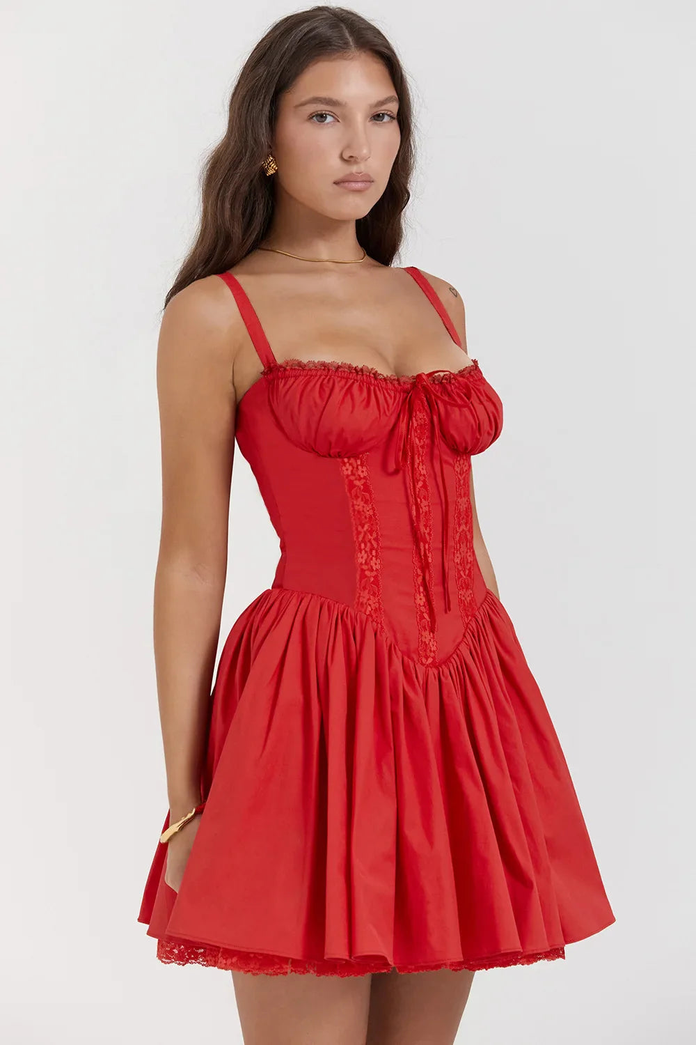 Caroline Lace Mini Dress