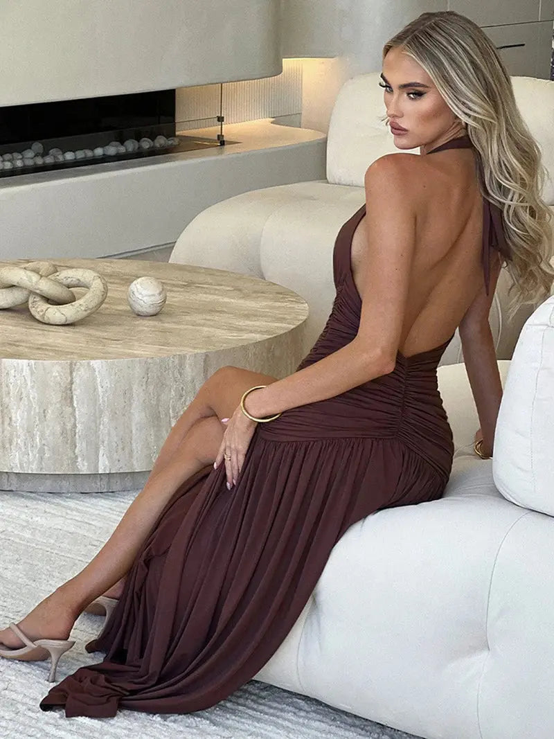 Charline Backless Maxi Dress