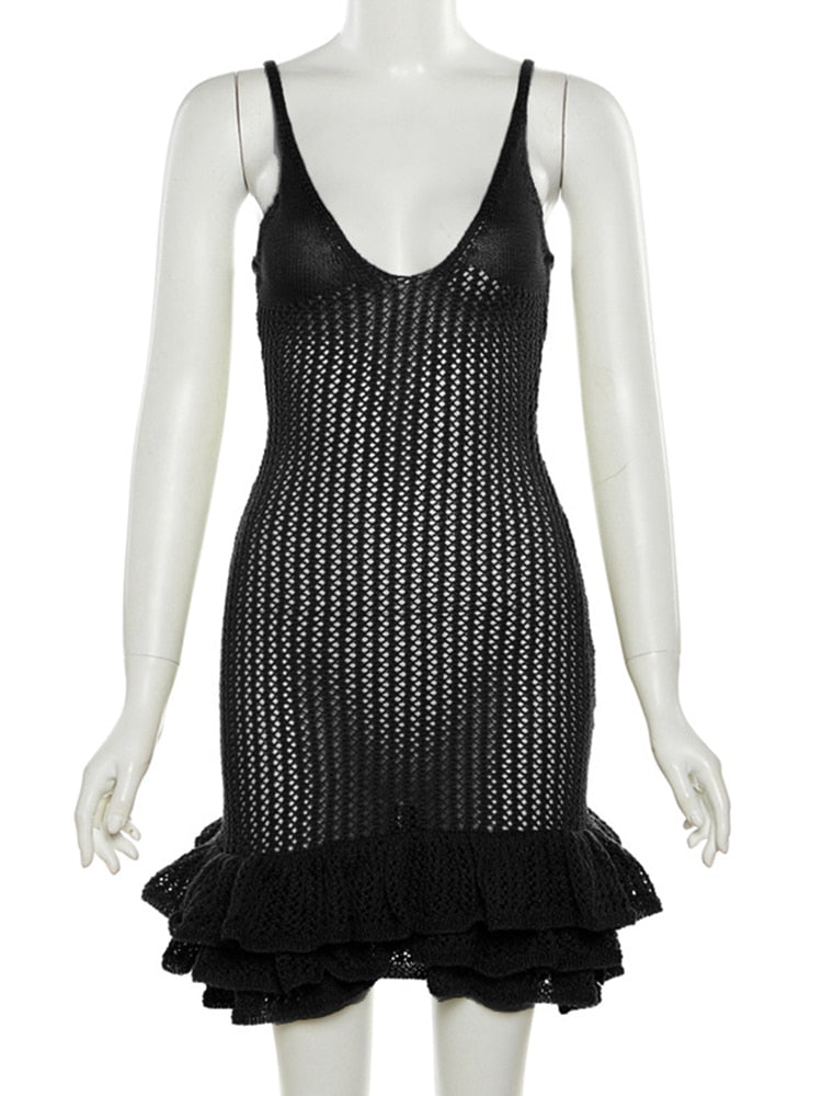 Cherish Me Knit Dress Black