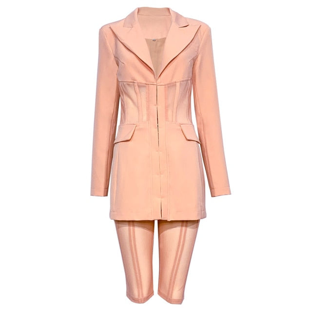 Cici Blazer Set Pink