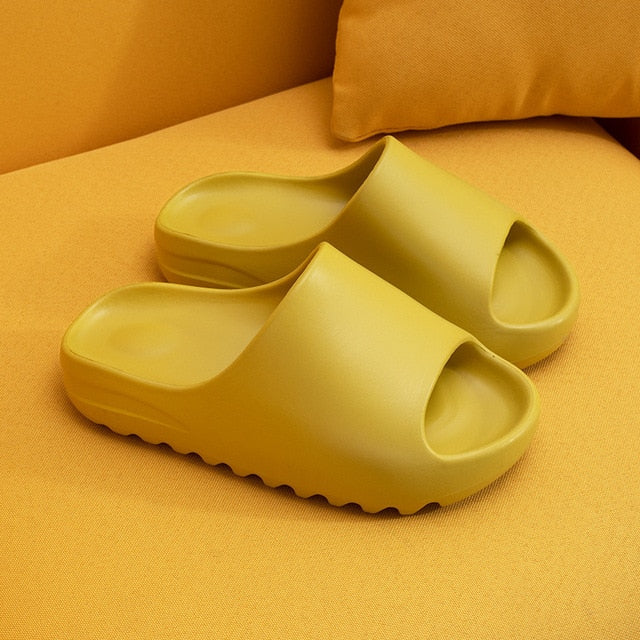 Comfy Slides (Unisex) Yellow