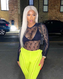 Crescent Mesh Top