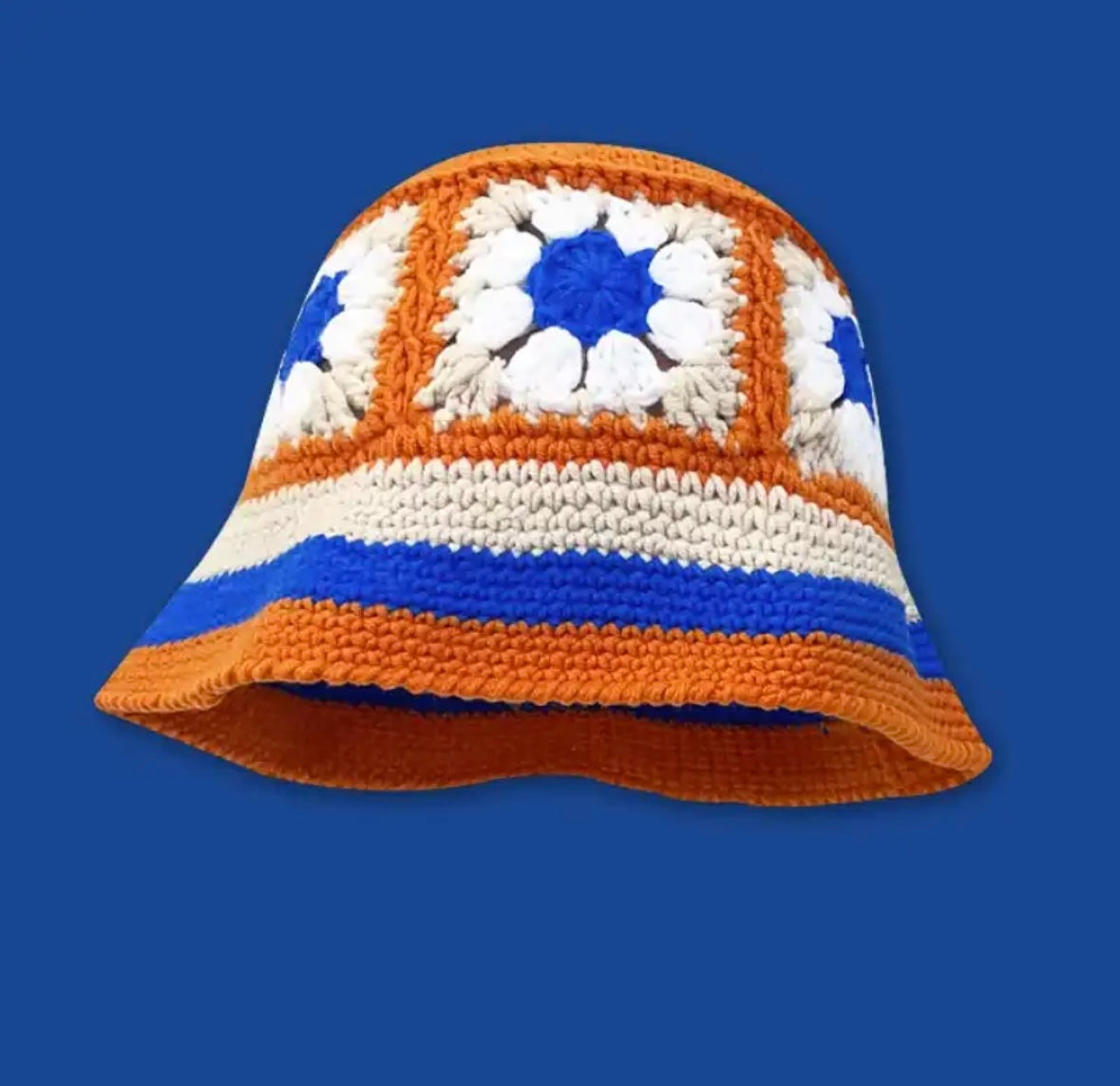 Flower bucket hat Orange