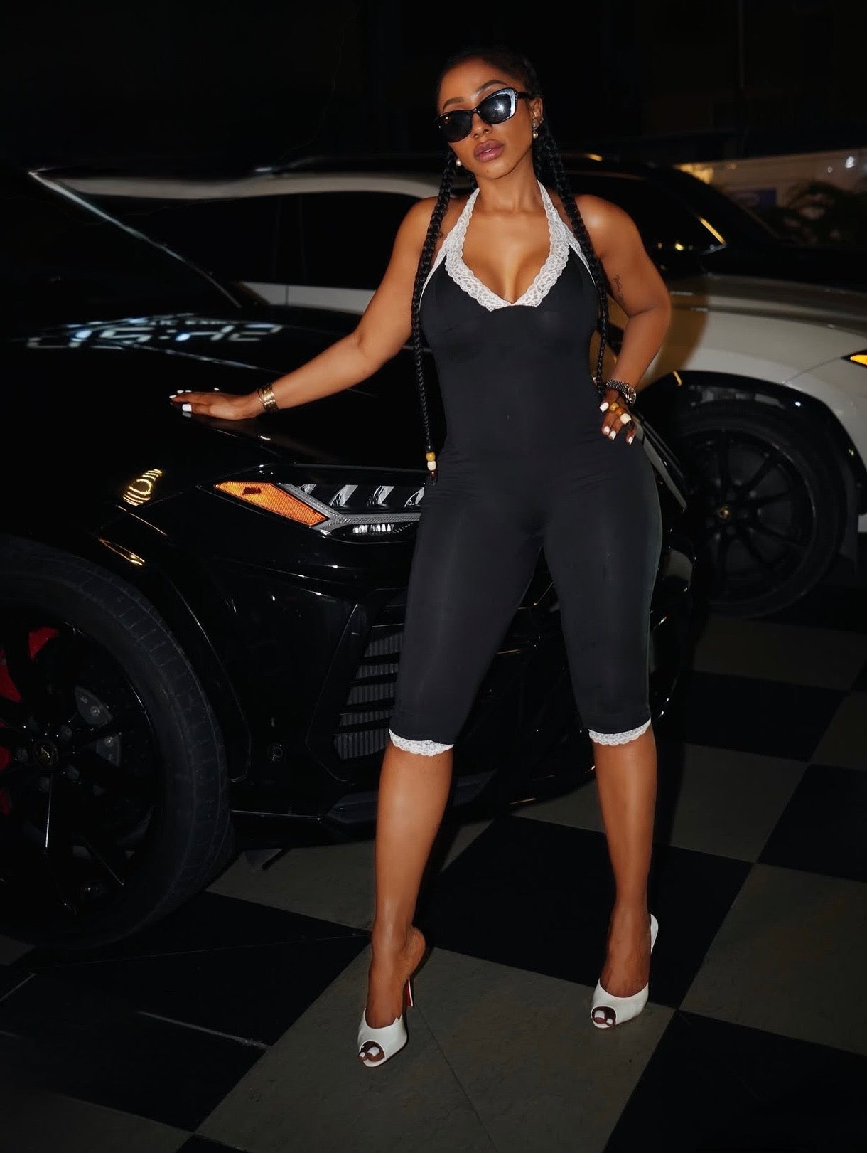 Lace Trim Jumpsuit