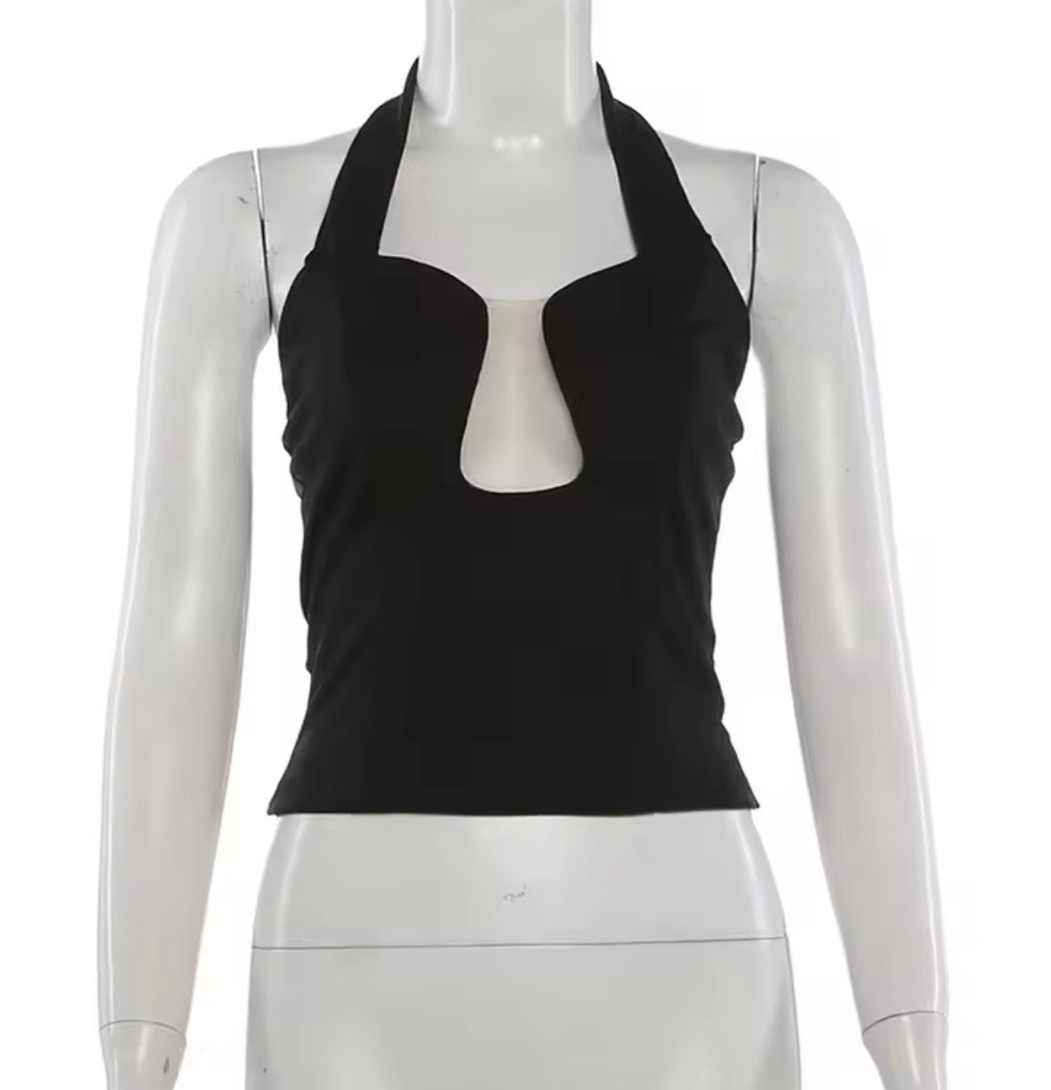 Black halter top
