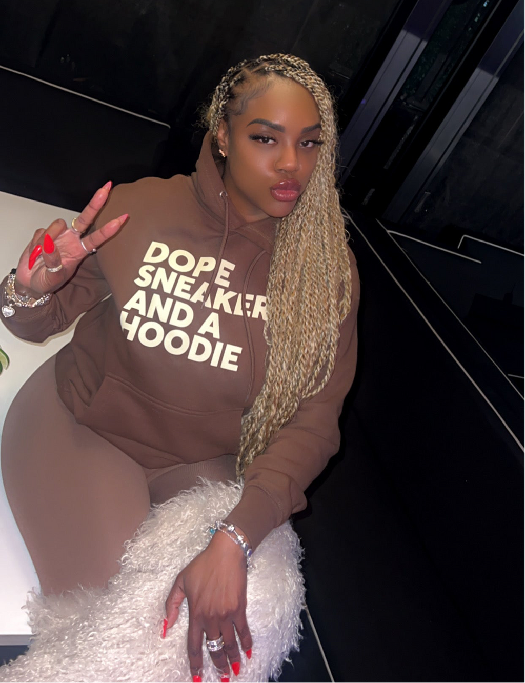 Dope Sneakers and a Hoodie Sweater