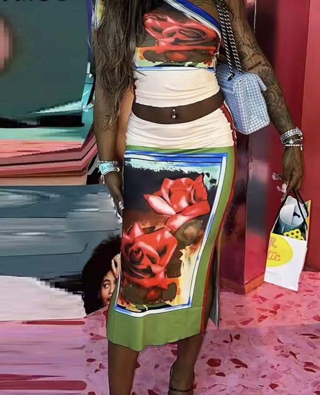 Rose print co ord set