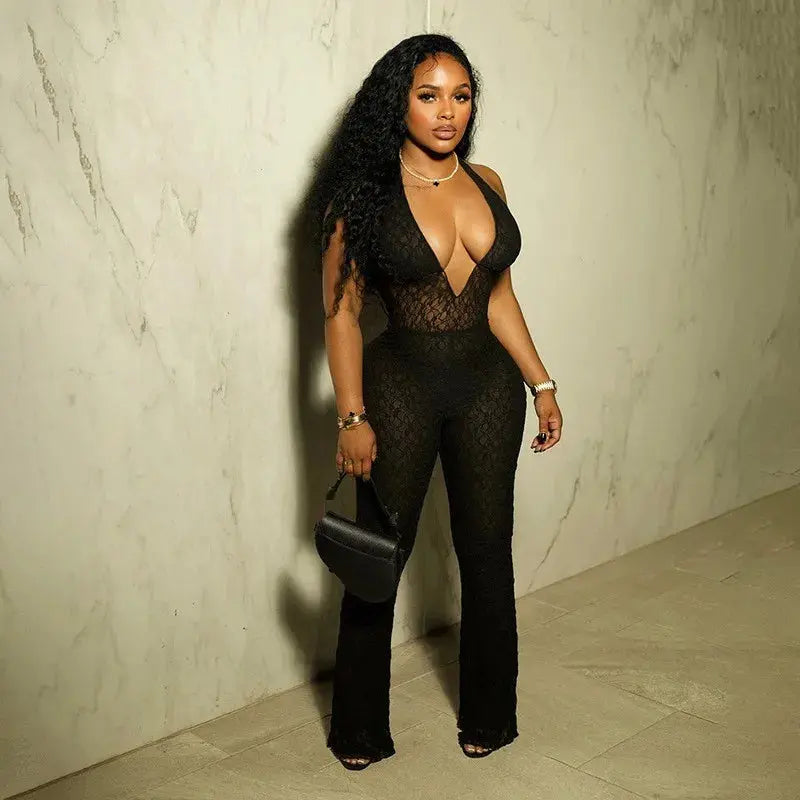 Daisy Mesh Jumpsuit