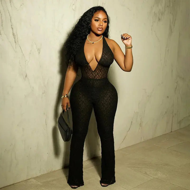 Daisy Mesh Jumpsuit