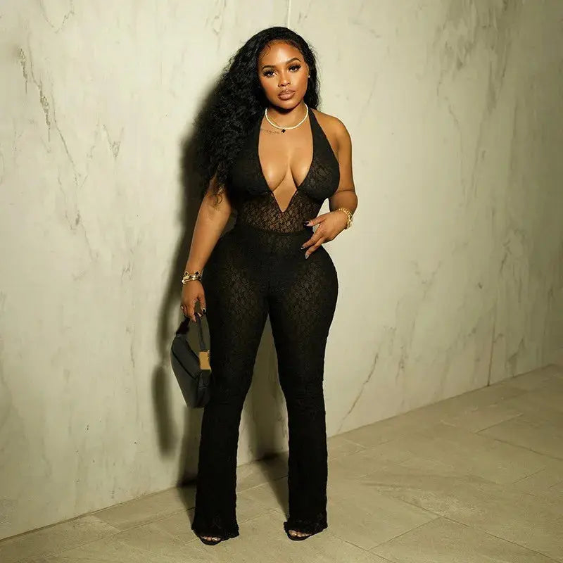 Daisy Mesh Jumpsuit