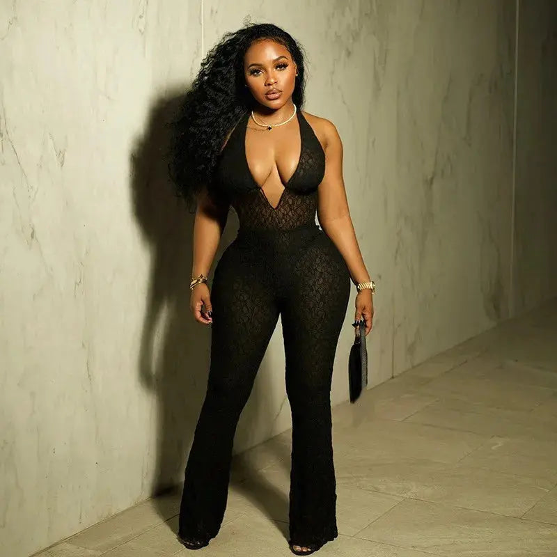 Daisy Mesh Jumpsuit