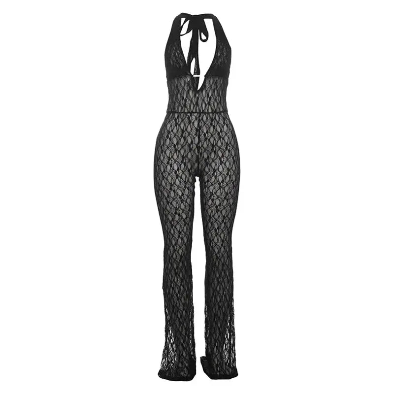Daisy Mesh Jumpsuit