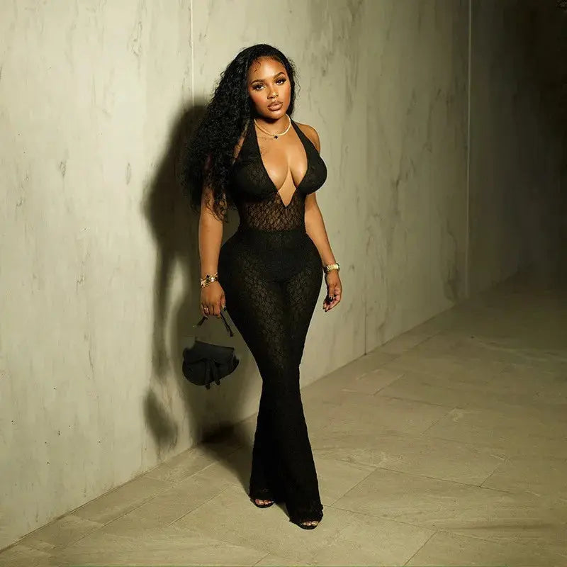 Daisy Mesh Jumpsuit