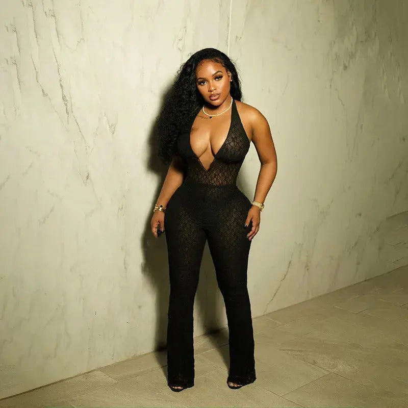 Daisy Mesh Jumpsuit
