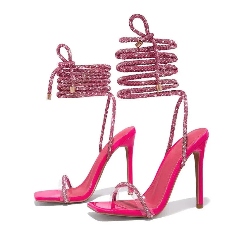 Diamond High Heels Pink