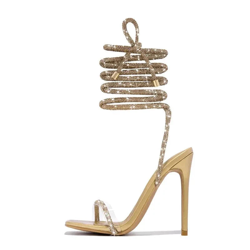 Diamond High Heels Gold