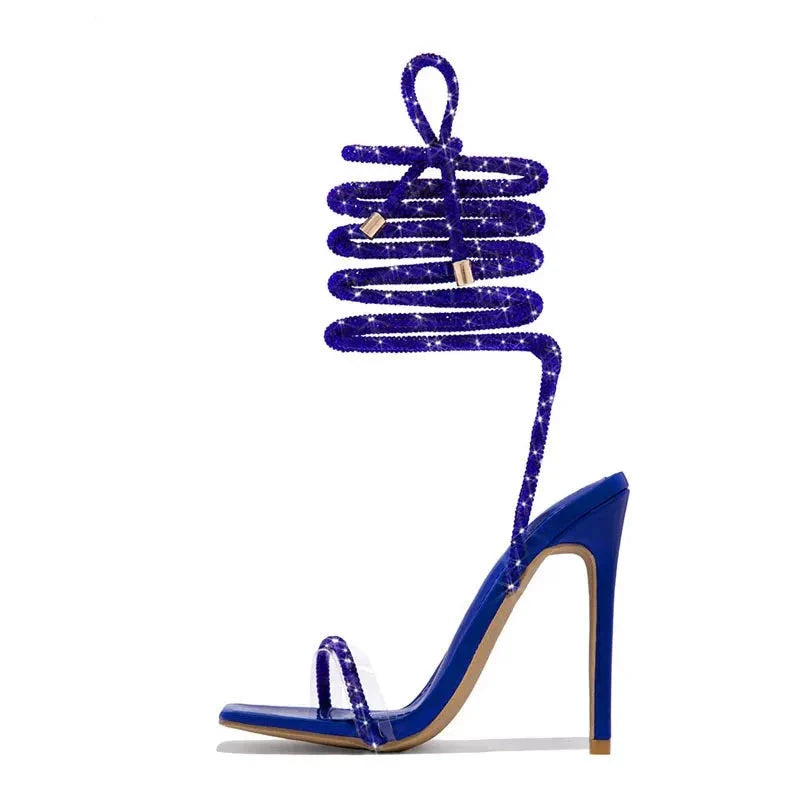 Diamond High Heels Blue