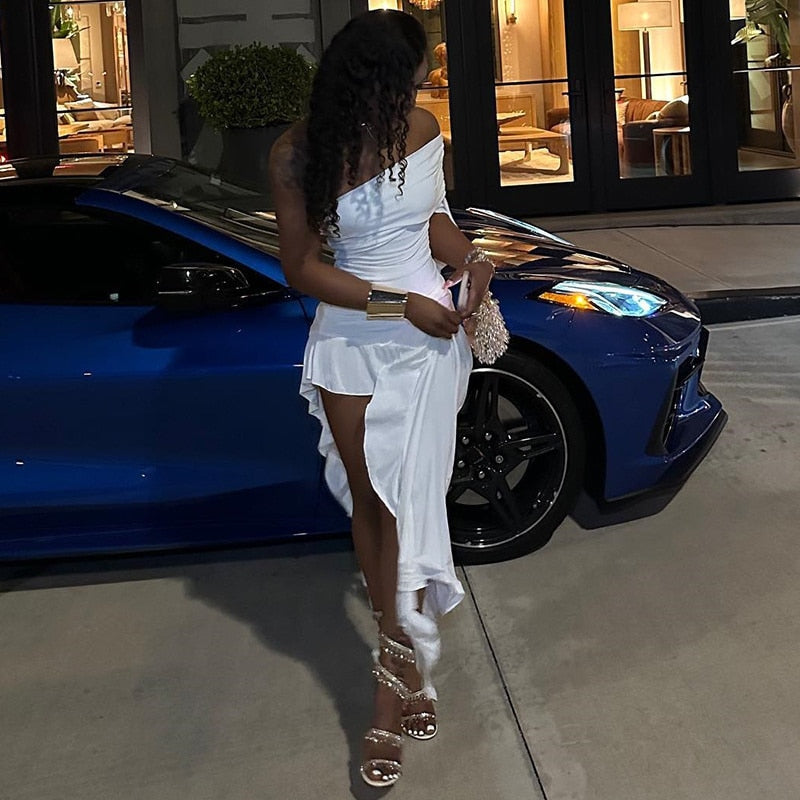 Dubai Nights Ruffles Maxi Dress