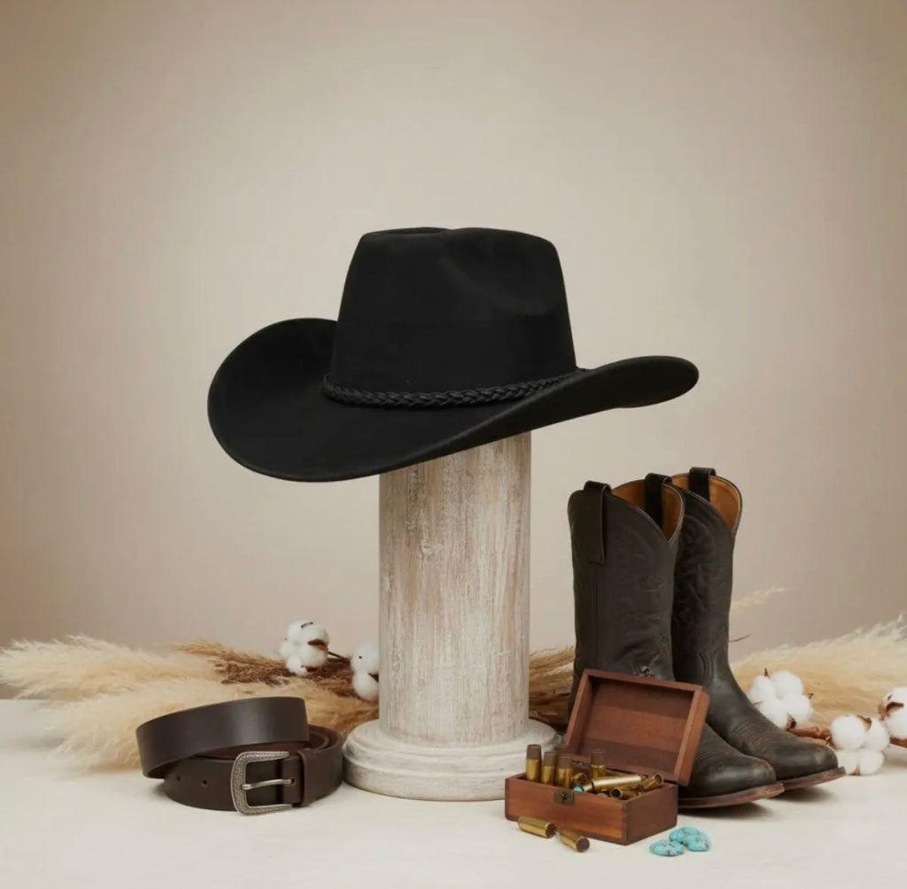 Wild Wild West Baddie Western Hat Black