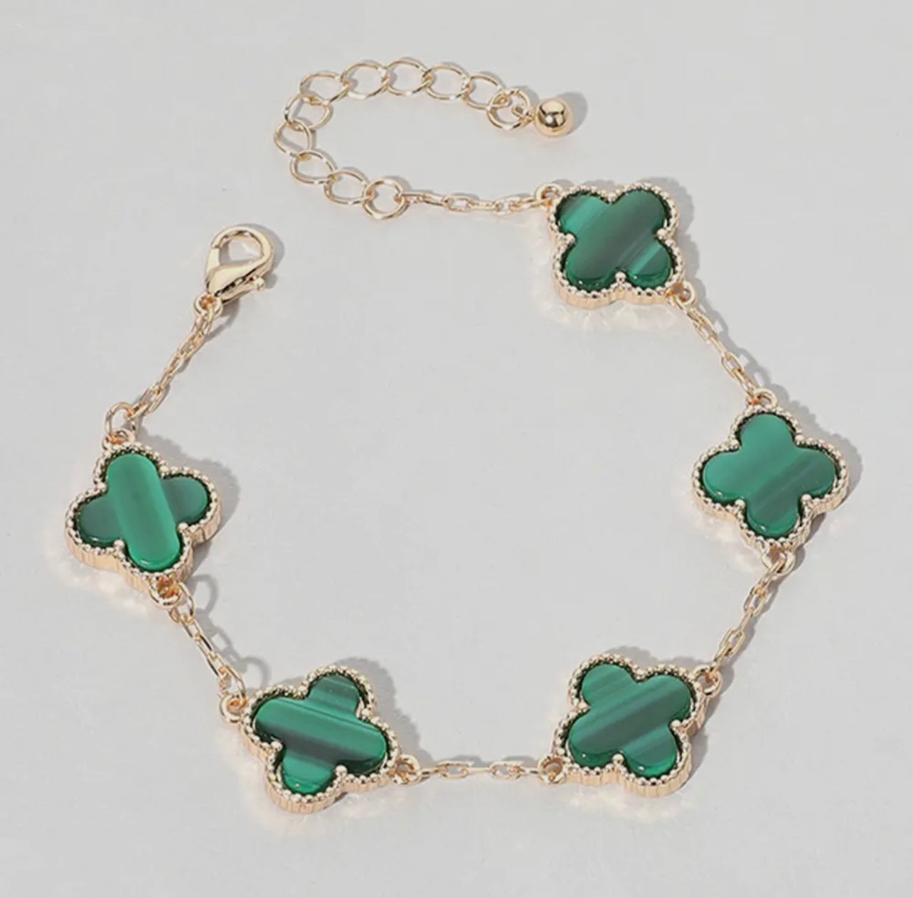 My Lucky Charm Bracelet Green Gold