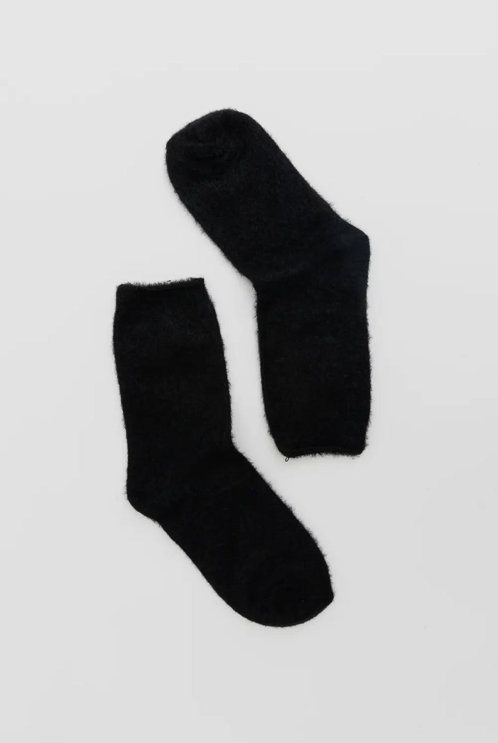 Fuzzy Foot Baddie Socks Black One size